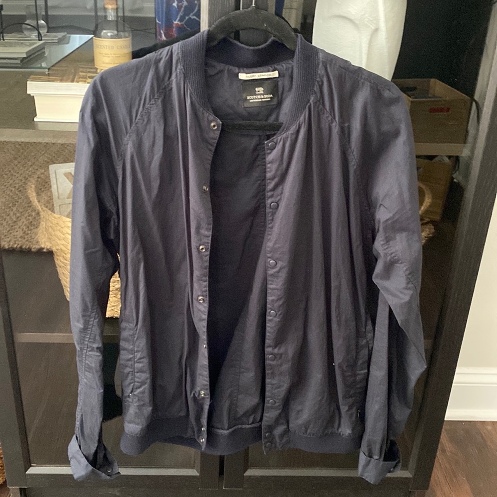 Scotch & Soda Bomber Jacket Navy Blue